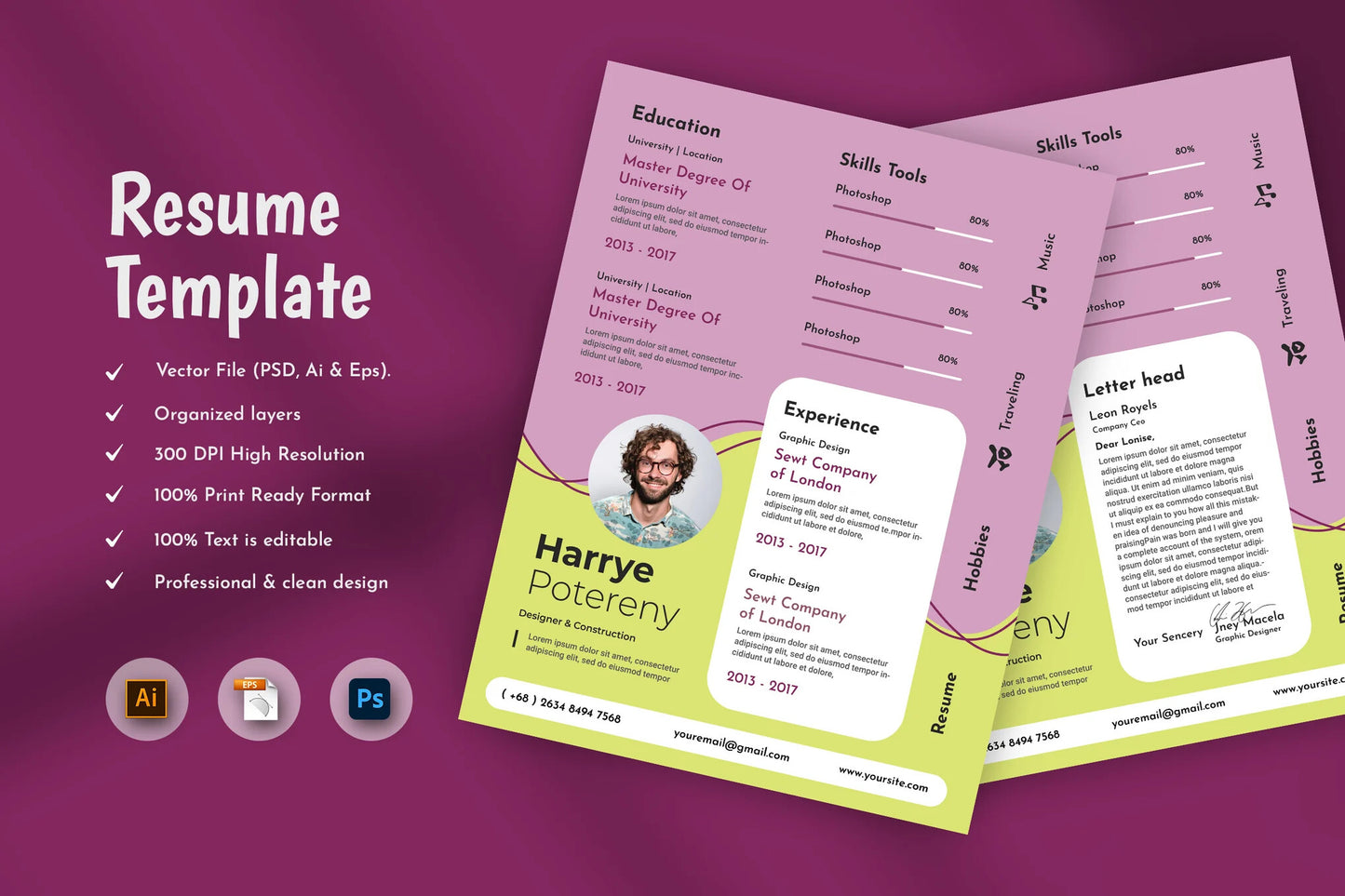 Hoke Creative Resume & CV Template