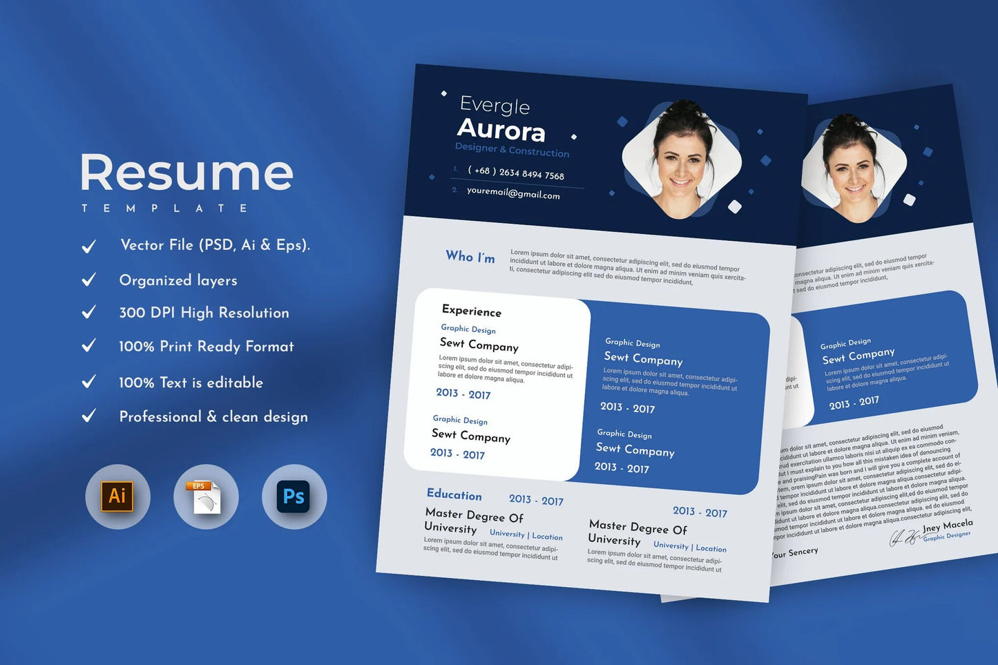 Pastel Creative Resume & CV Template