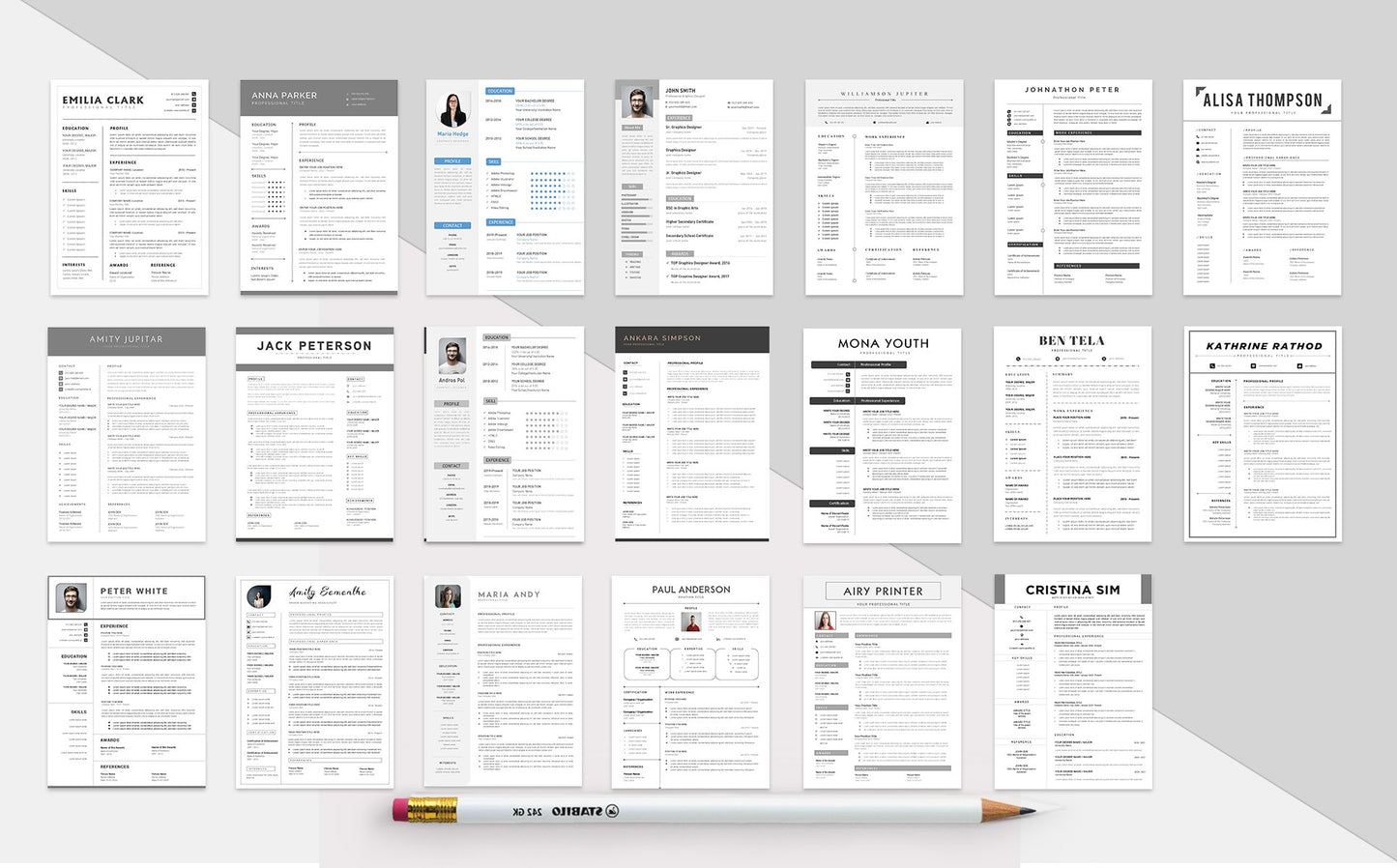 Mega Selling Bundle: CV & Resume Templates Pack