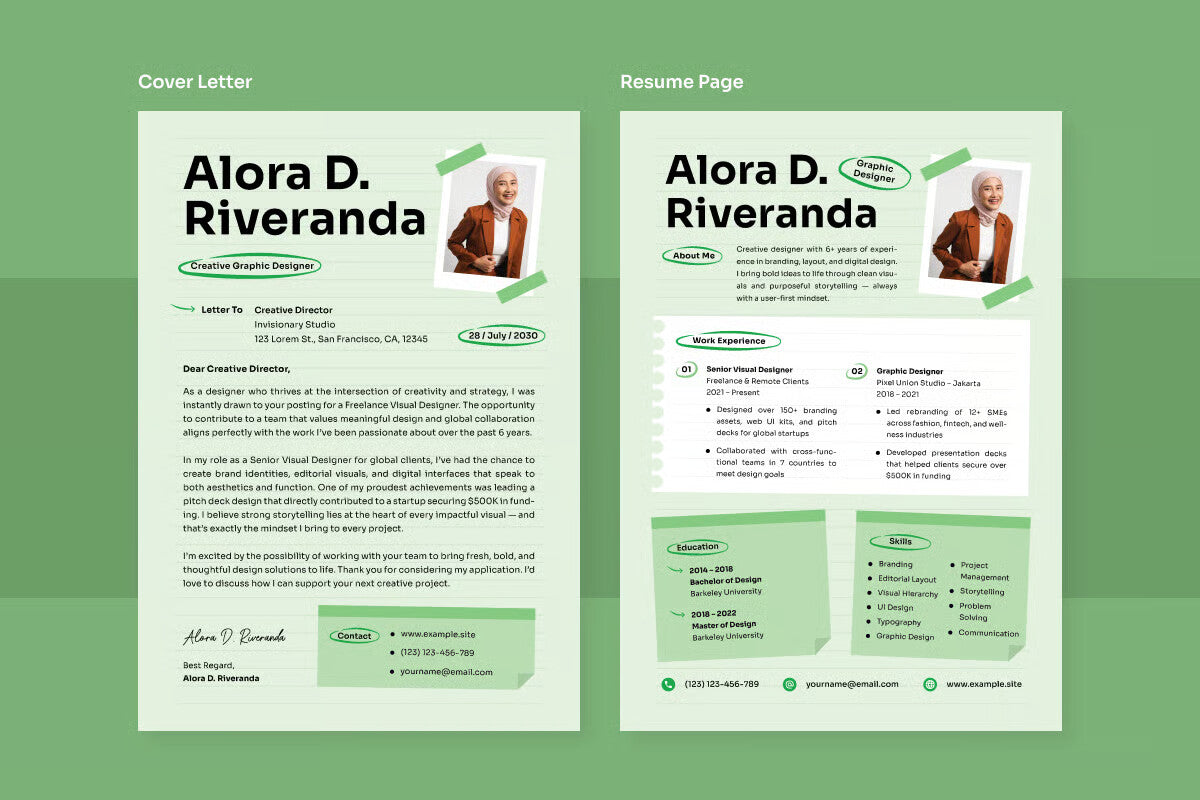 Expressive Resume for Creative Freelancers