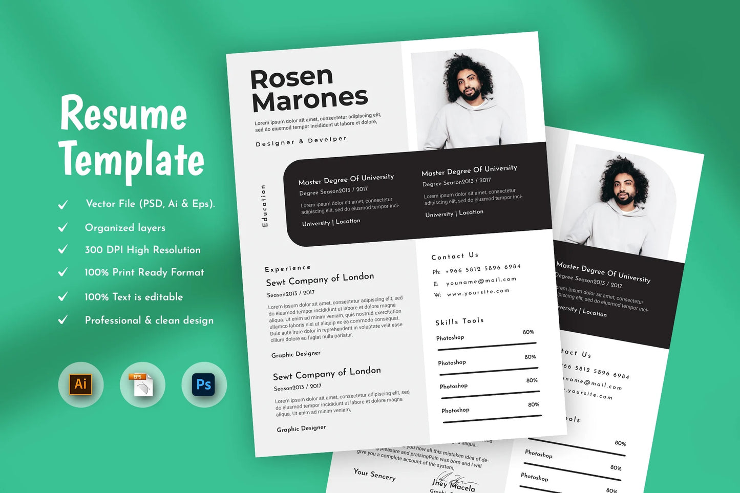 Hipe Creative Resume & CV Template