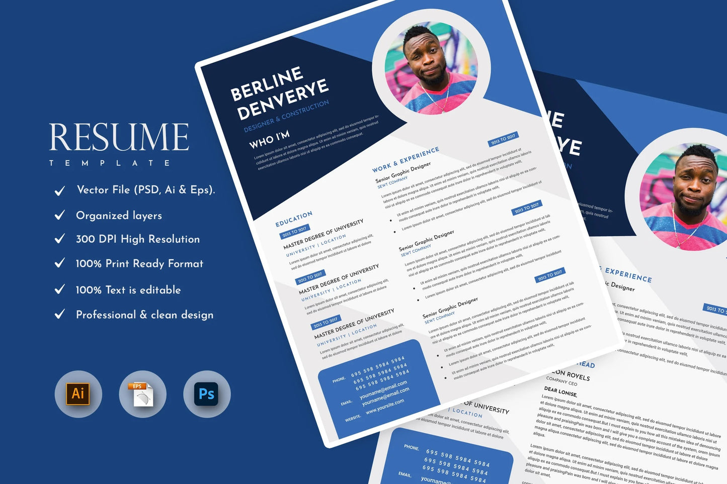 Snappy Creative Resume & CV Template