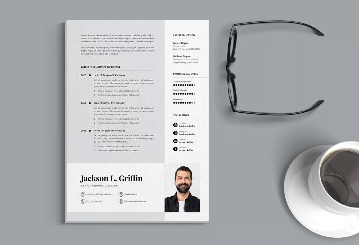 Professional CV Resume Template