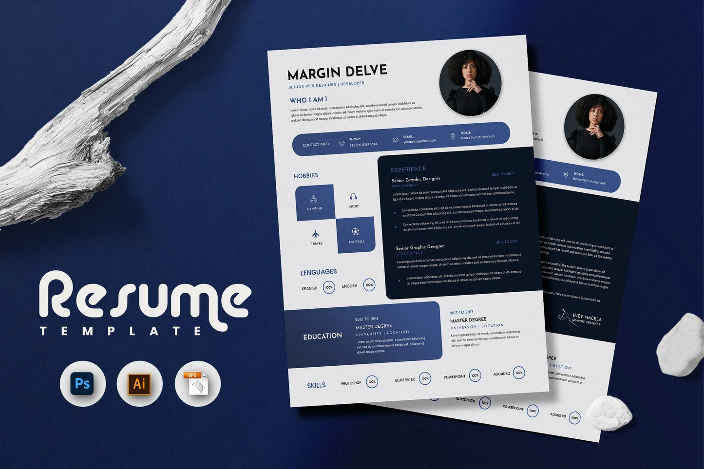 Yello Creative Resume & CV Template