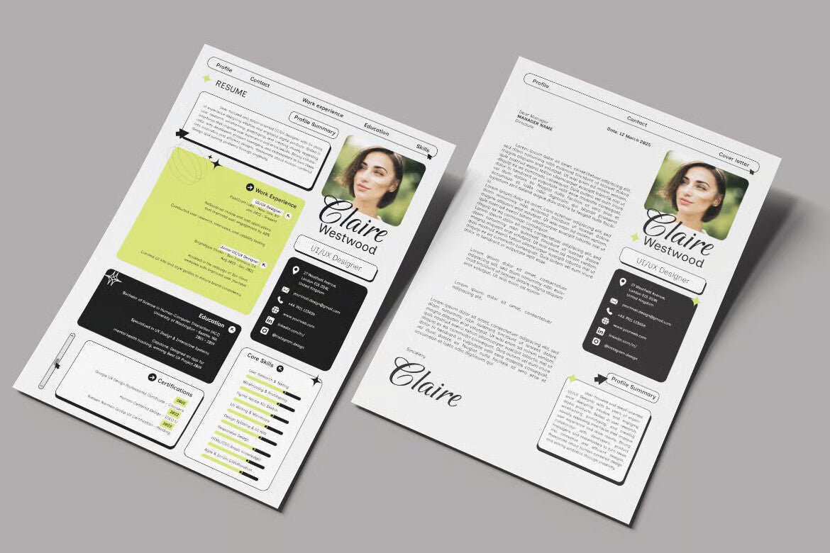 Creative Retro Cv Resume