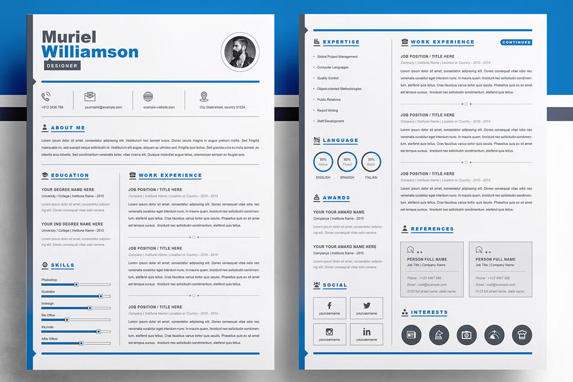 Minimalist Executive Resume Layout