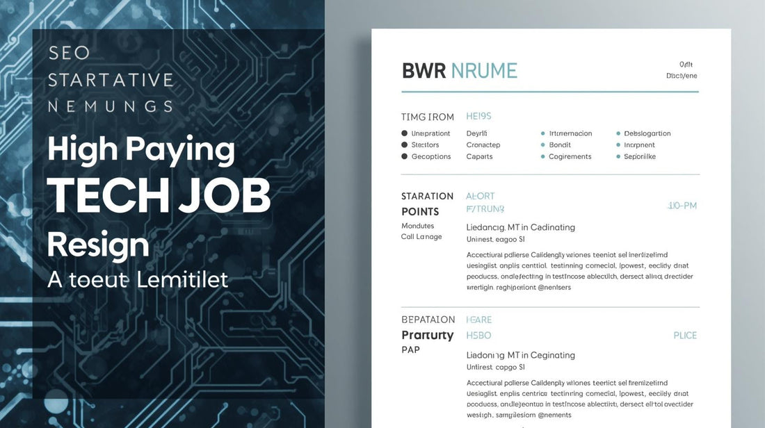 Best Resume Templates for High-Paying Tech Jobs