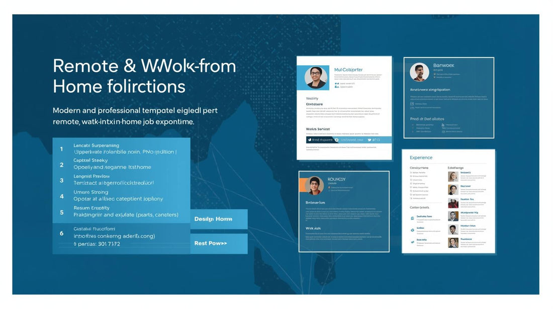 Best Resume Templates for Remote & Work-From-Home Jobs