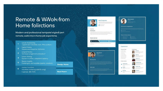 Best Resume Templates for Remote & Work-From-Home Jobs