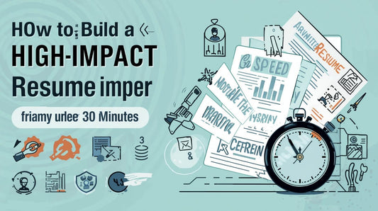 How to Build a High-Impact Resume in Under 30 Minutes (2025 Fast & Effective Method)