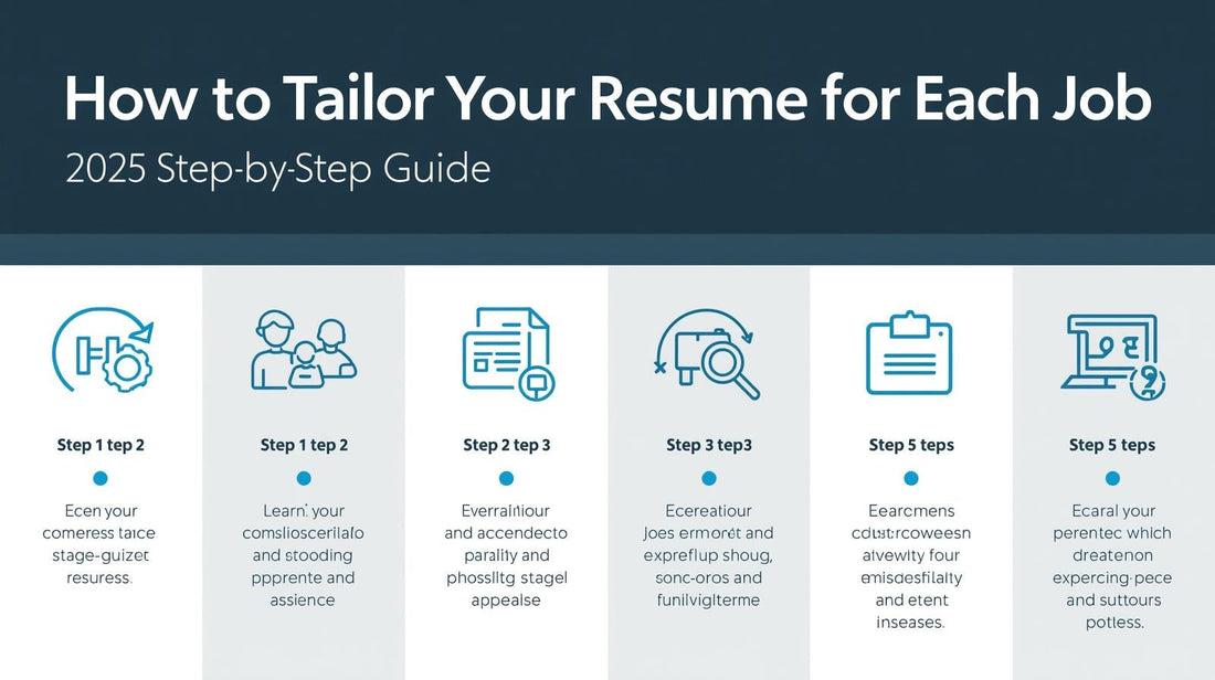 How to Tailor Your Resume for Each Job (2025 Step-by-Step Guide)