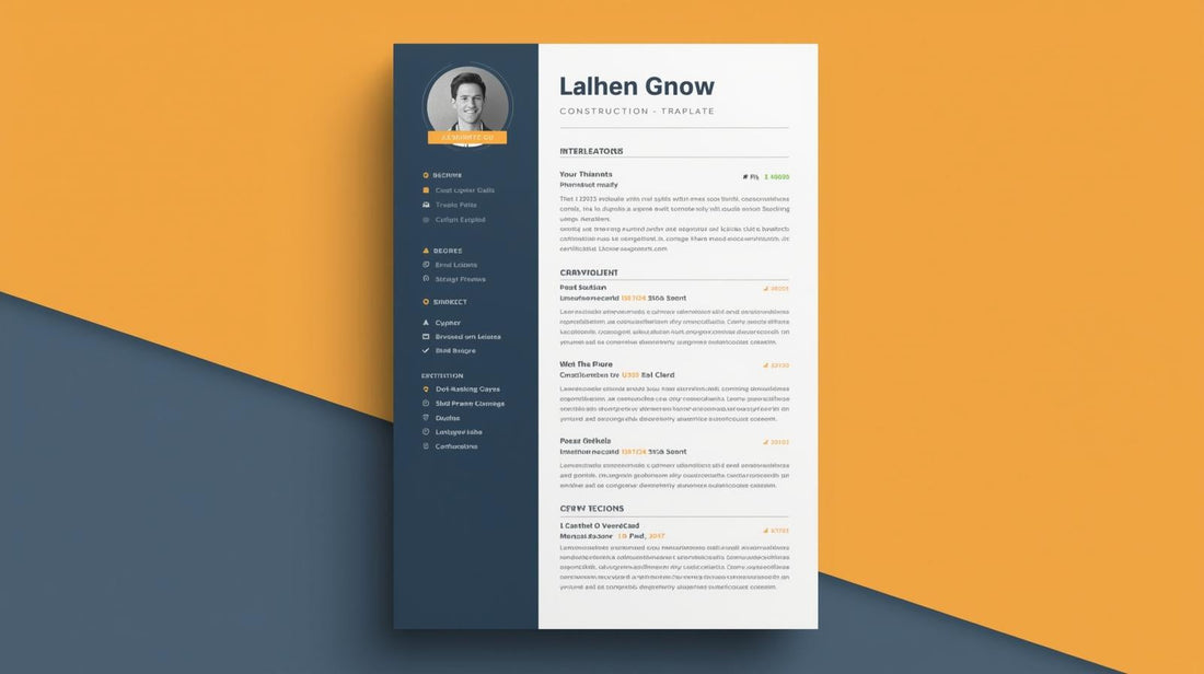 Resume Templates for Construction, Trades & Skilled Labor Jobs