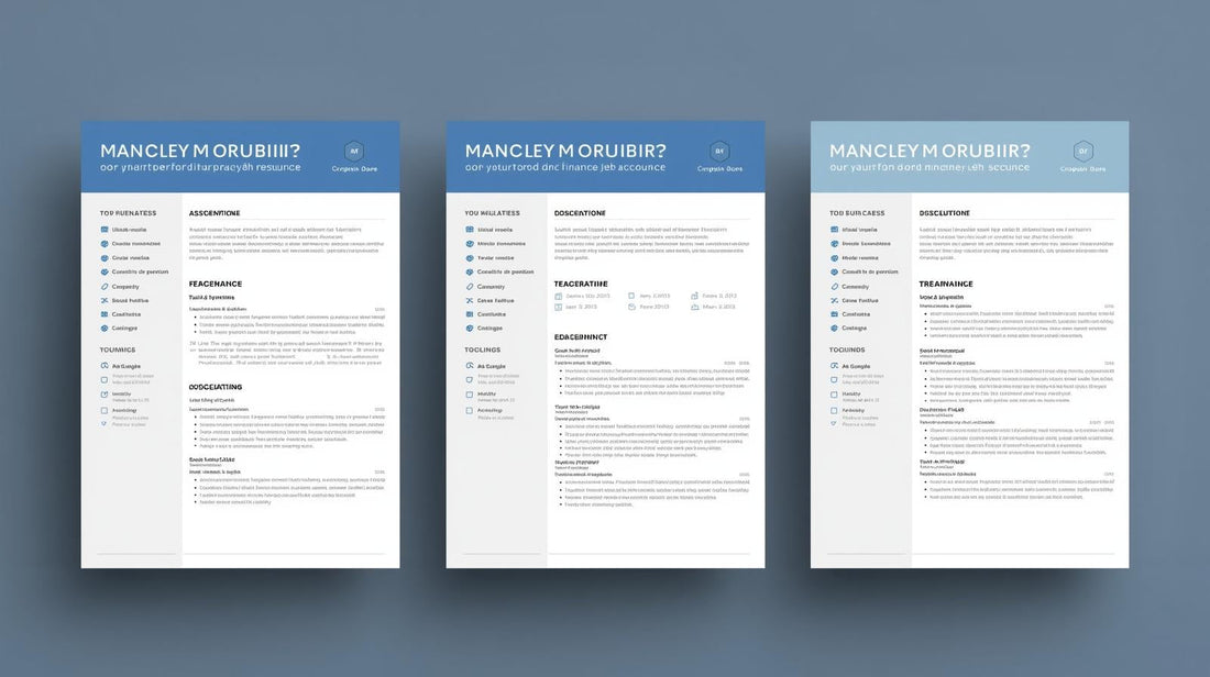 Resume Templates for Finance & Accounting Jobs
