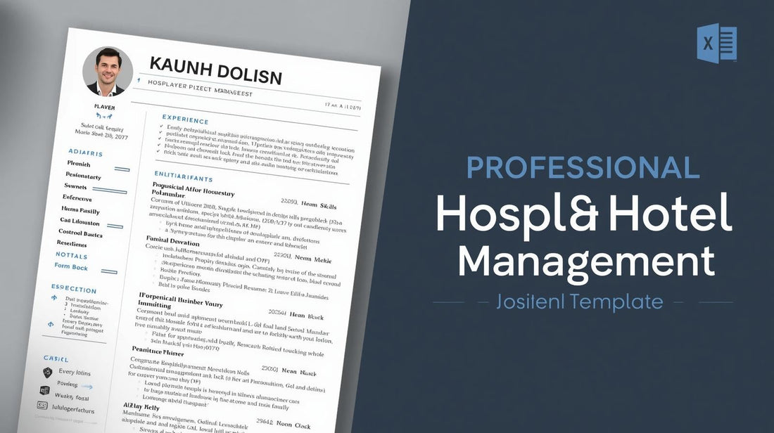 Resume Templates for Hospitality & Hotel Management Jobs