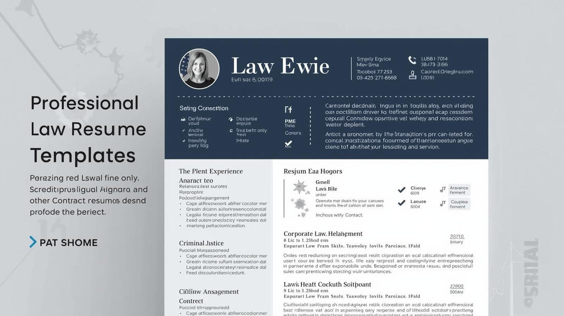 Resume Templates for Legal & Law-Related Careers