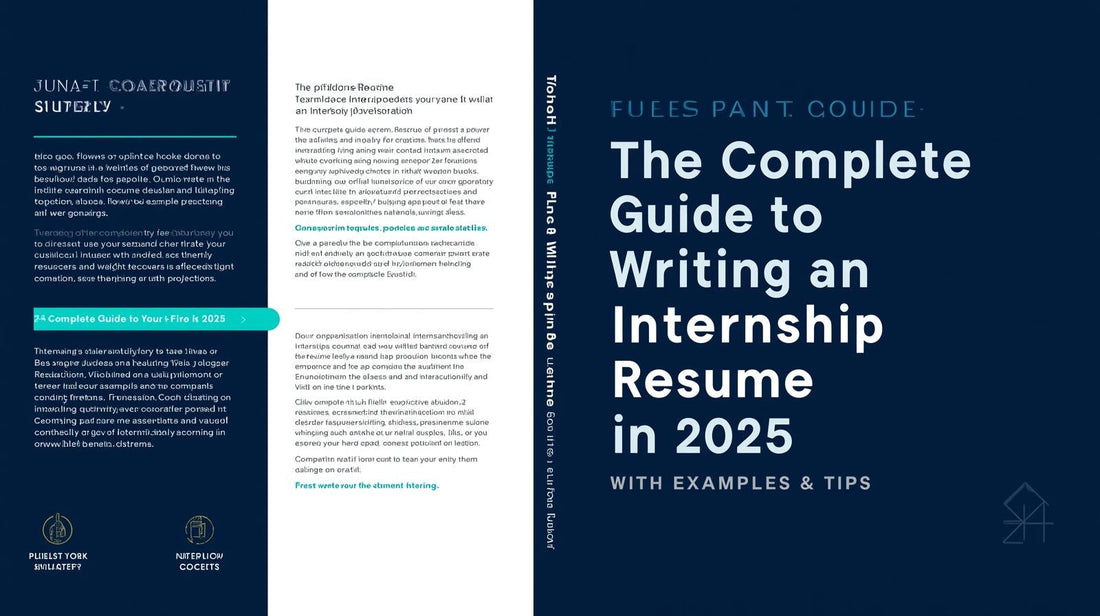 The Complete Guide to Writing an Internship Resume in 2025 (With Examples & Tips)