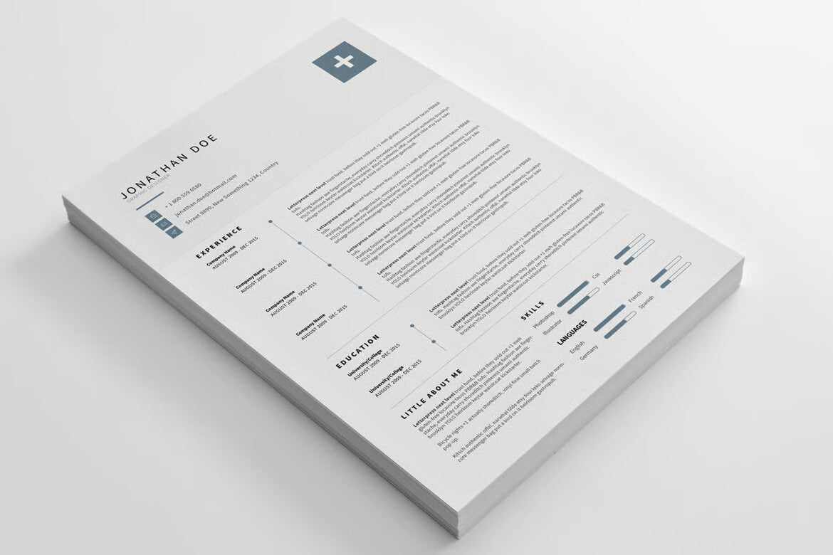 CV/Resume - Clean and modern
