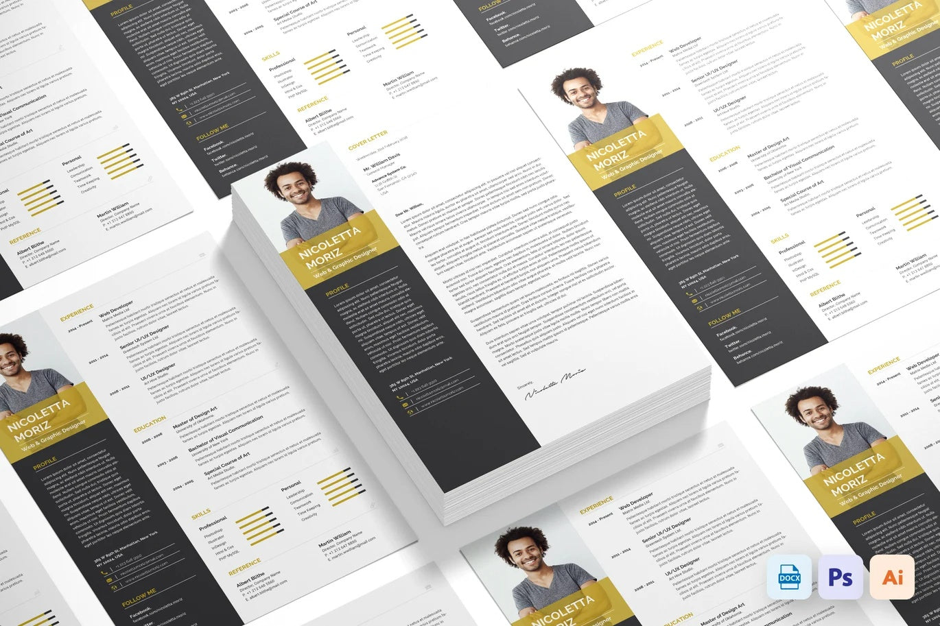 Professional Resume Master Collection – 70 Unique Resume Templates