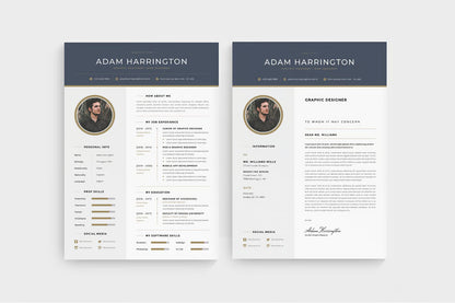 Luxury CV Resume Set