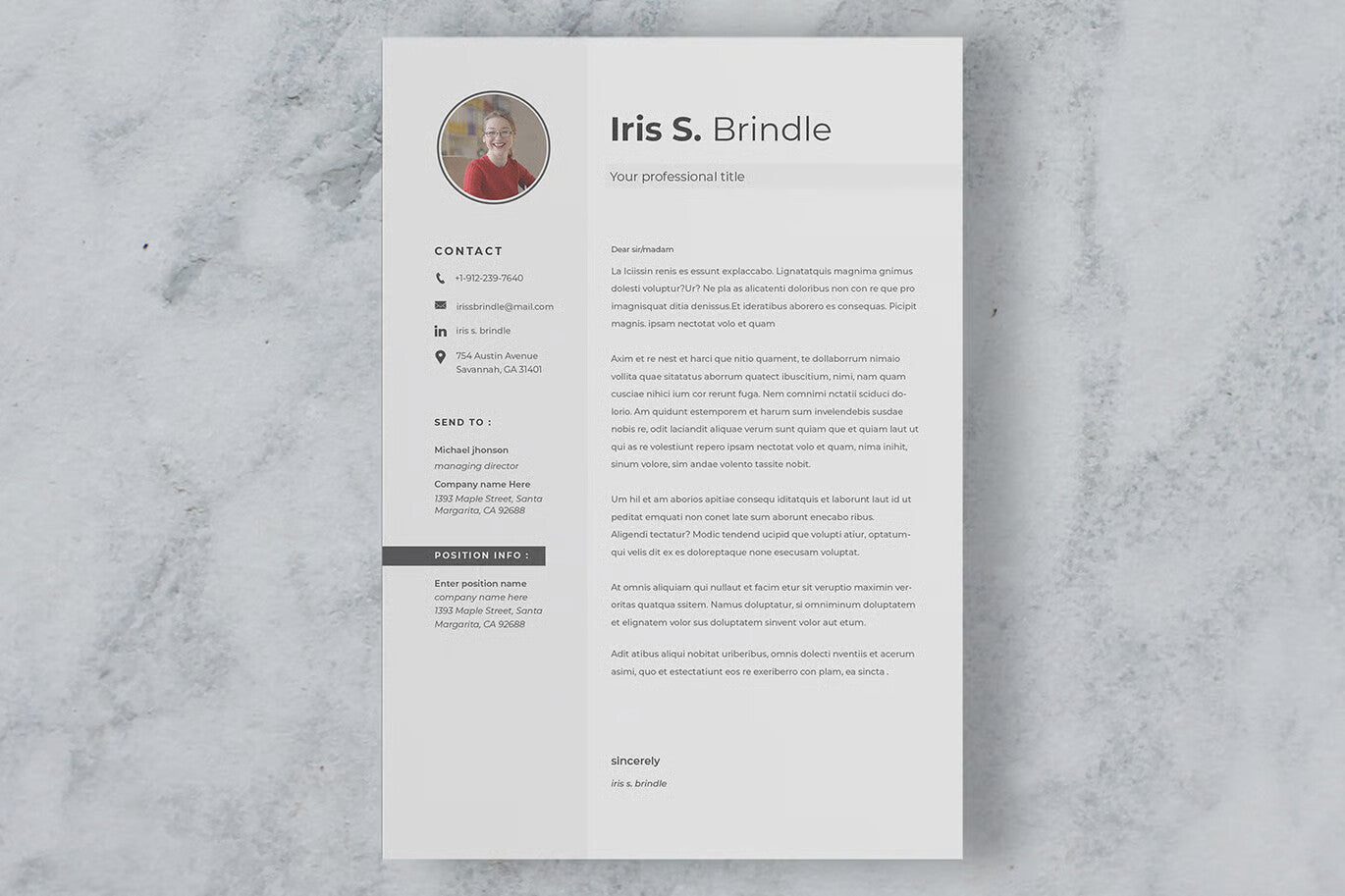 CV Resume & Letter Microsoft Word