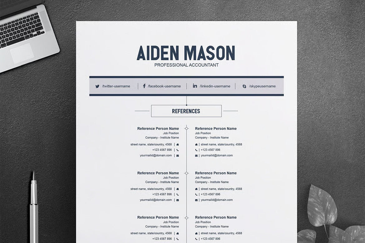 Minimalist Resume with Cover Letter