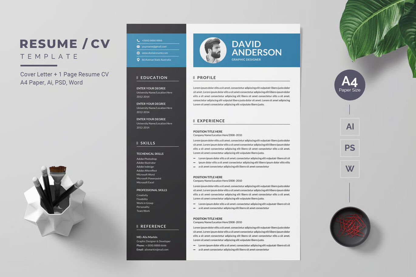 Word Resume / CV Template