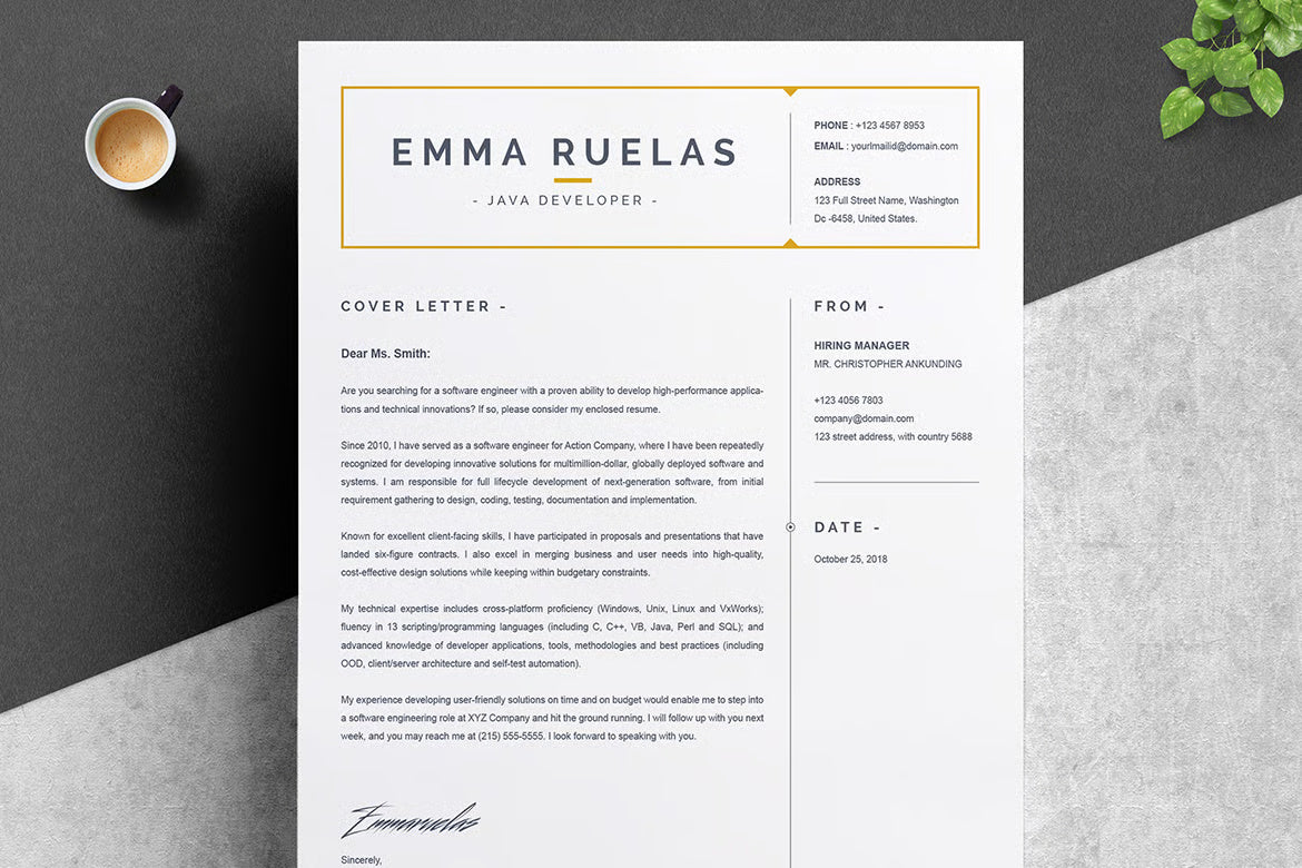 Simple And CV Design Resume