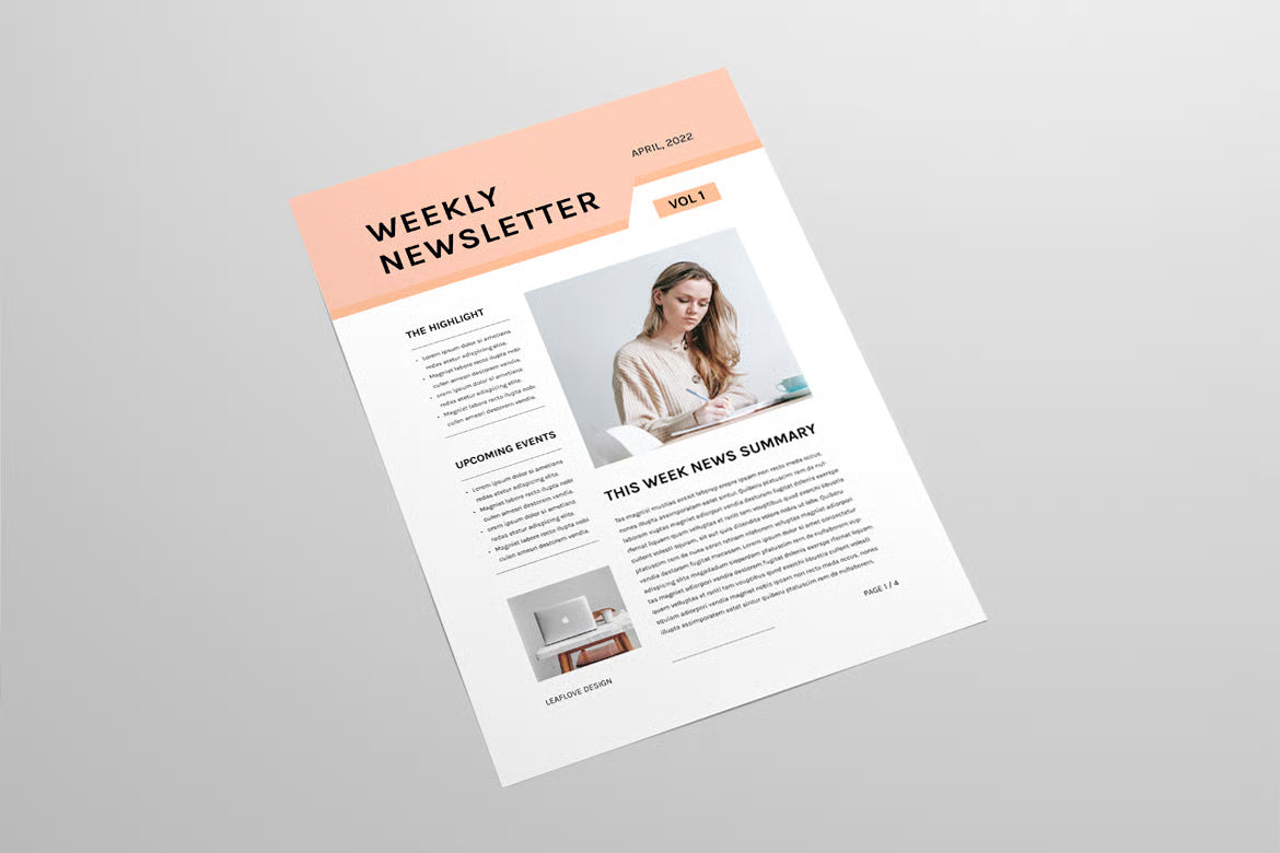 Newsletter | MS Word & Indesign