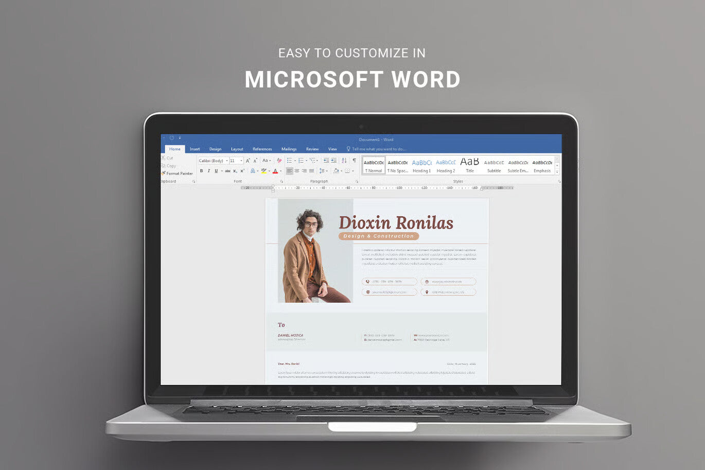 Professional Resume Template Word