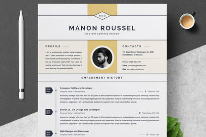 Elegant And Simple Resume Template