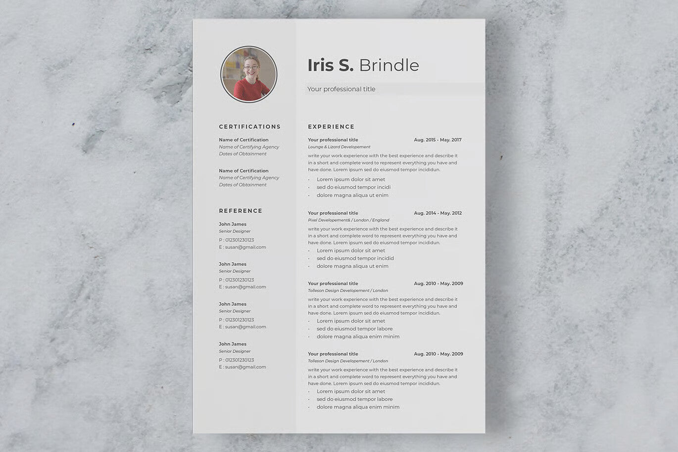CV Resume & Letter Microsoft Word