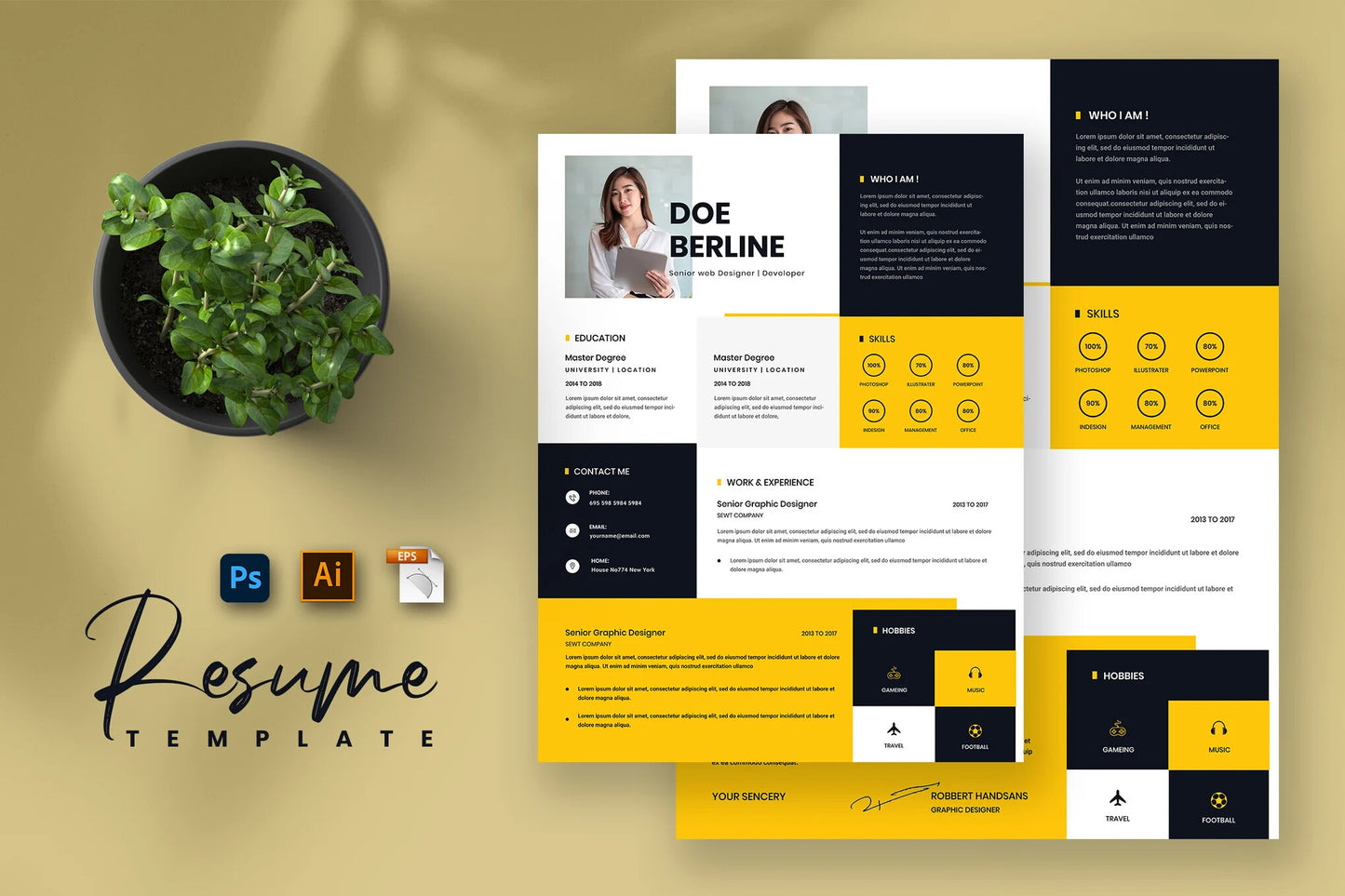 Eave Creative Resume & CV Template