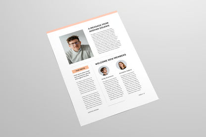 Newsletter | MS Word & Indesign