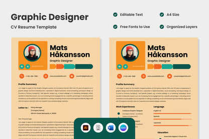 CV Resume Graphic Designer V2