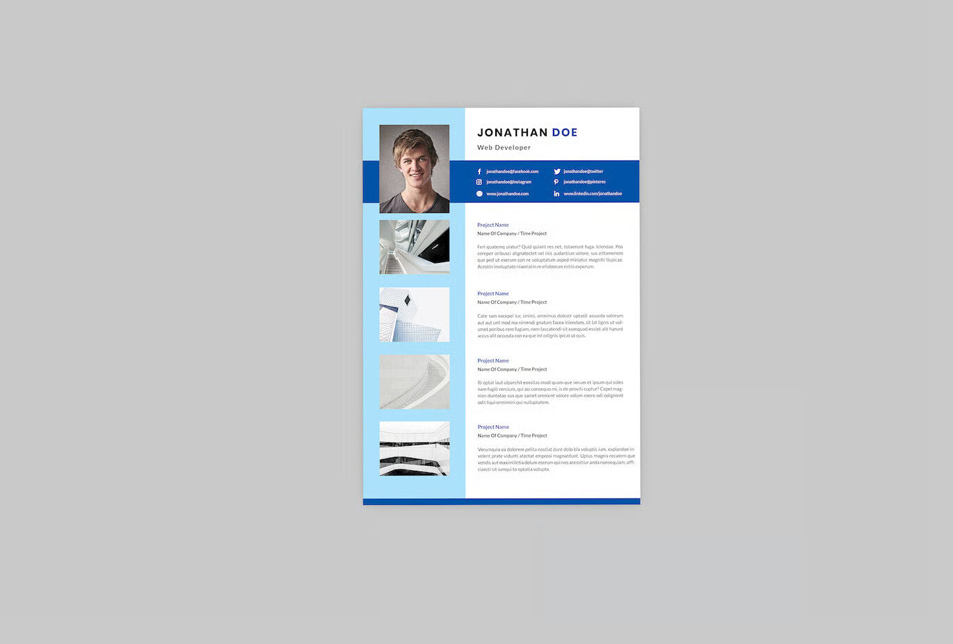 Jonathan Web Resume Designer