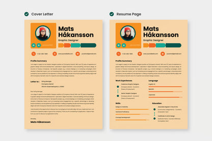 CV Resume Graphic Designer V2