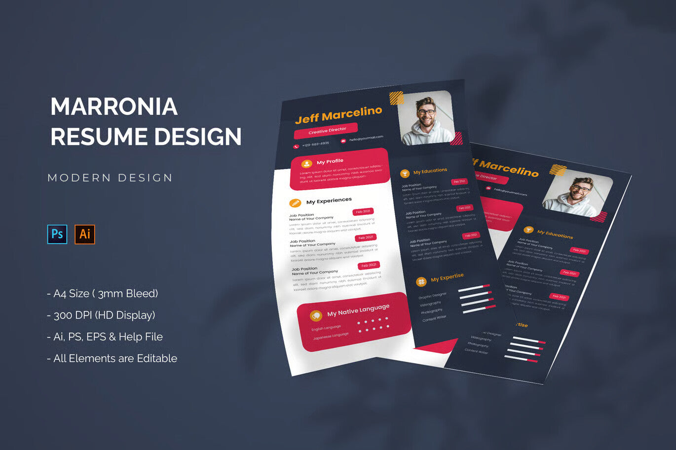 Marronia - Resume Template