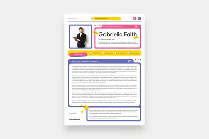 Colorful Modern Creative Cv Resume
