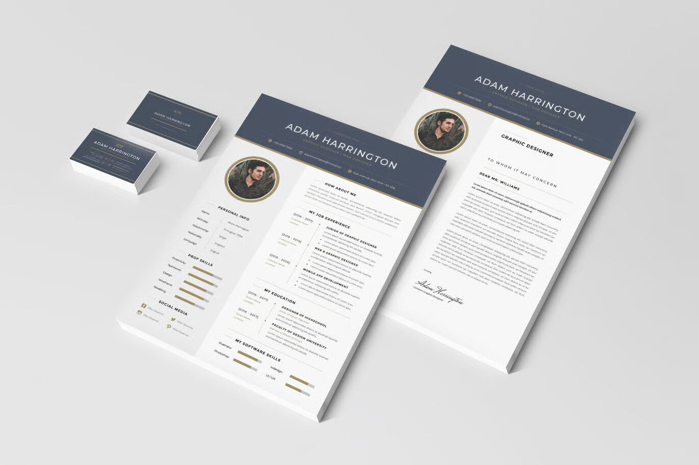 Luxury CV Resume Set
