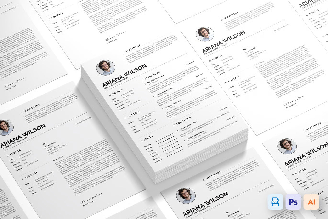 Essential Resume Templates- Starter Pack (40 Unique Resume Templates)