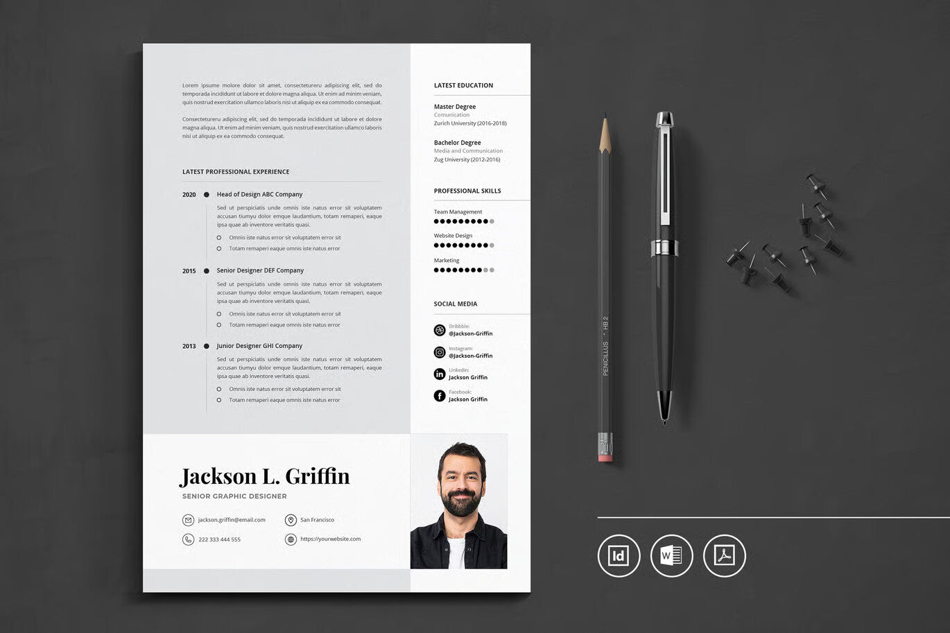 Professional CV Resume Template