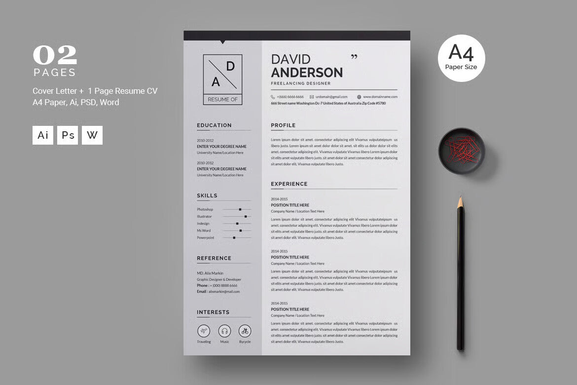 Creative Resume / CV Template