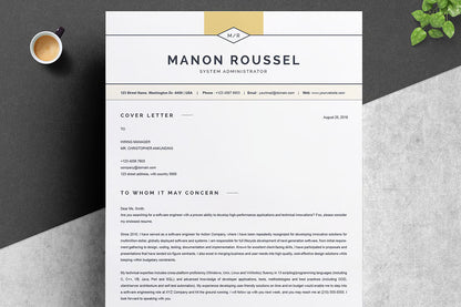 Elegant And Simple Resume Template