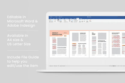 Newsletter | MS Word & Indesign