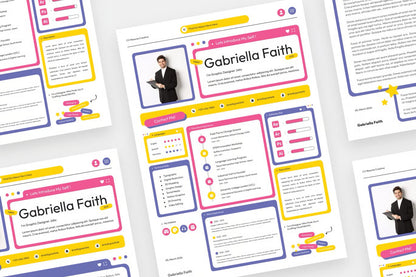 Colorful Modern Creative Cv Resume