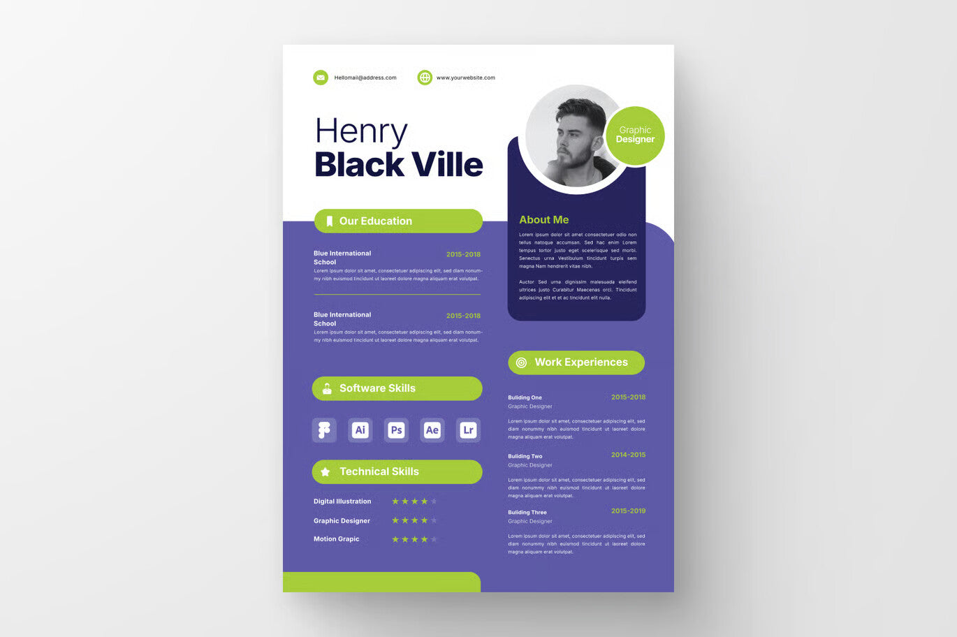 Professional Modern CV Resume