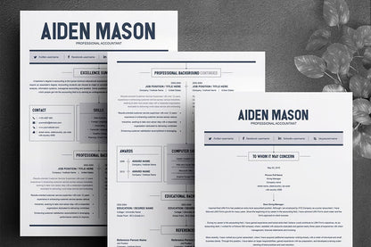 Minimalist Resume with Cover Letter