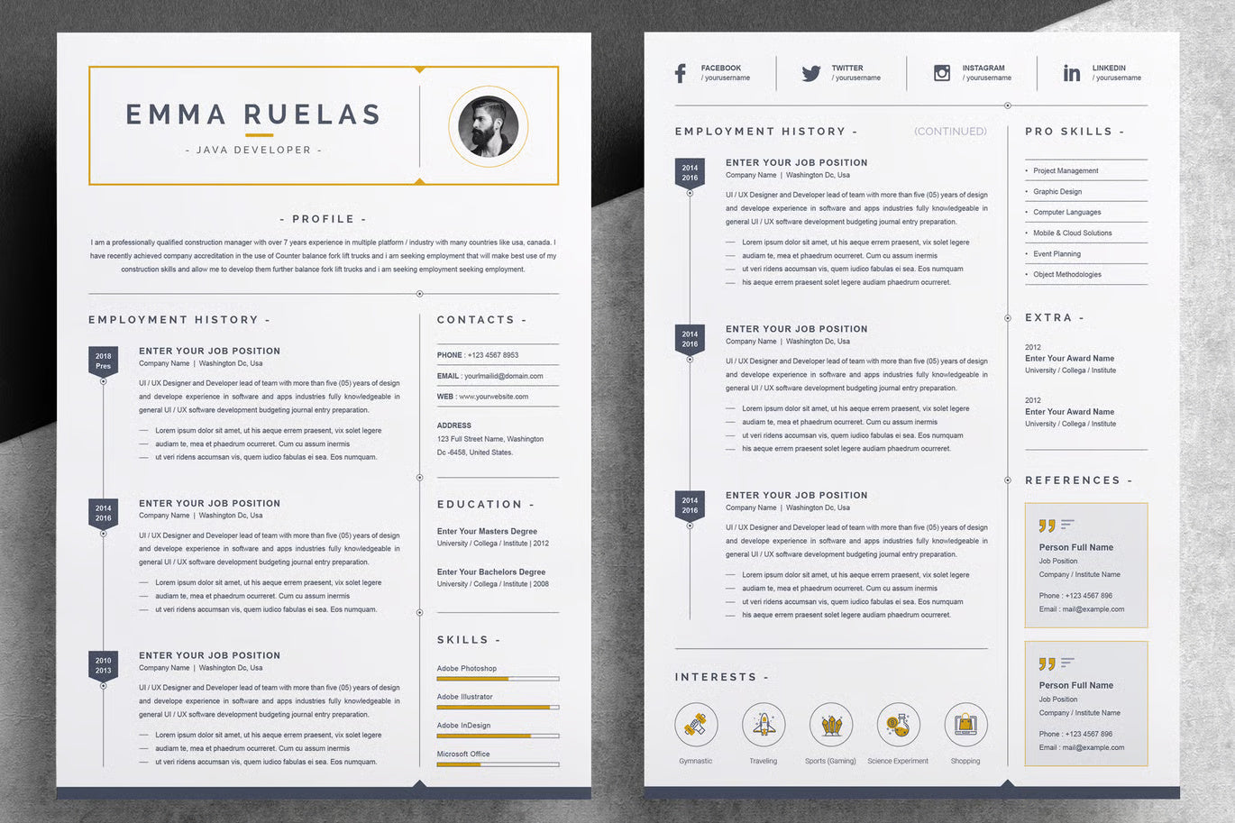 Simple And CV Design Resume