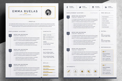 Simple And CV Design Resume