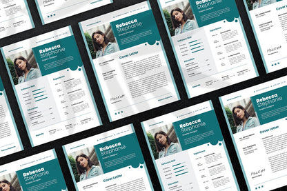 Bubble Blue - CV Resume